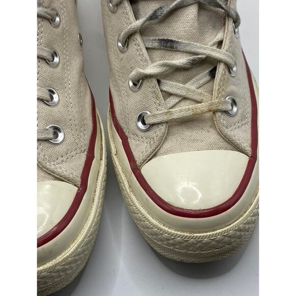 CONVERSE Unisex Adult Beige Chuck 70 Canvas All-Star Hi-Top Sneakers SZ M6/W8 - Picture 3 of 10